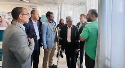 بازدید رئیس دانشگاه علوم پزشکی هرمزگان از بیمارستان نیاپور شهرستان بندرخمیر