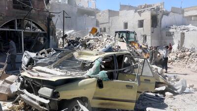 بمباران مواضع تروریست‌ها در حلب