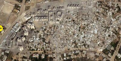 تصاویری غم انگیز که خلبان اردنی منتشر کرد | حجم ویرانی های مناطق مسکونی غزه را ببینید