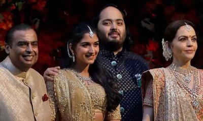 حضور افراد مشهور جهان در عروسی میلیاردر هندی!