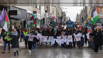 آمریکا و انگلیس، صحنه اعتراضات و تظاهرات در حمایت از فلسطین
