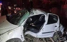 تصاویر تصادف وحشتناک پژو ۲۰۶ در محدوده ایران خودرو +فیلم