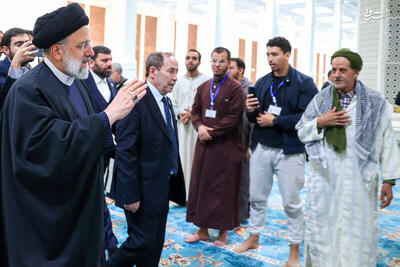 عکس/ بازدید رئیسی از مسجد جامع الجزایر