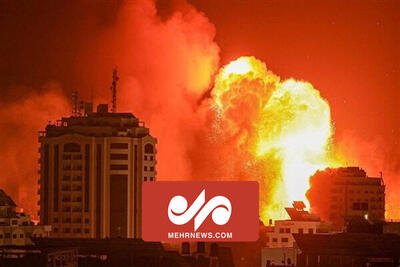 بمباران شدید توپخانه‌ای و هوایی مناطق مختلف غزه