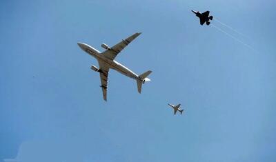 پرواز هواپیماهای نظامی در آسمان البرز