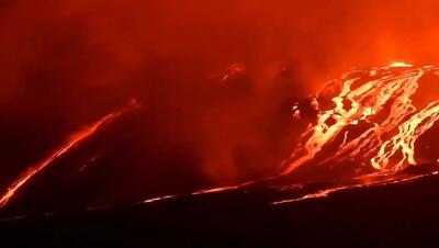 فیلم هولناک از فوران آتشفشان در پارک ملی اکوادور