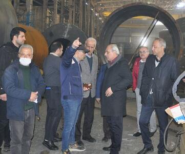 بازدید مدیر عامل شرکت صنایع فولاد کردستان از کارگاه شماره یک فولاد تکنیک