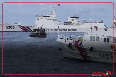 دو کشتی نظامی چین و فیلیپین با یکدیگر برخورد کردند