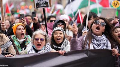 (تصاویر) تظاهرات حمایت از فلسطین در تورنتو