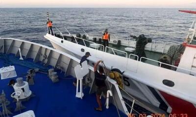 حادثه برخورد دو کشتی نظامی چین و فیلیپین در دریای چین جنوبی