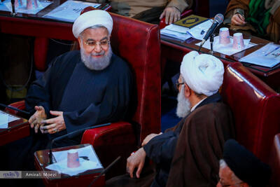 تصاویر | آخرین حضور حسن روحانی در مجلس خبرگان؛ جنتی دیگر نخواهد بود