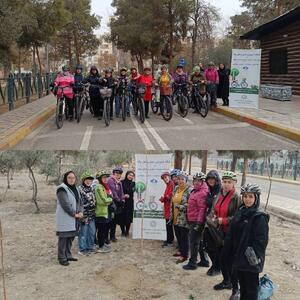 رکاب زنی پنج کیلومتری در مسیرهای دوچرخه سواری منطقه14 تهران