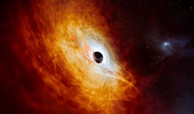 این سیاه چاله روزانه یک خورشید را می‌بلعد