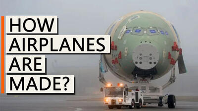 (ویدئو) فرآیند ساخت حیرت انگیز هواپیمای ایرباس A350