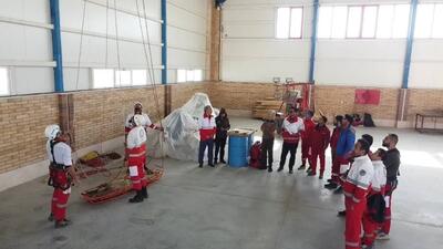 ۱۳۰ امدادگر در مسابقات امداد و نجات هلال احمر سمنان به رقابت پرداختند