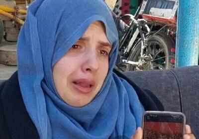 شرایط بحرانی مادر فلسطینی پس از شهادت همه اعضای خانواده‌ +فیلم