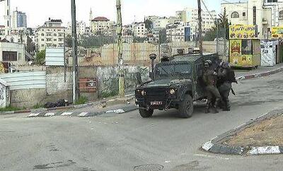 لحظه هدف قرار گرفتن سرباز اسرائیلی در کرانه باختری +فیلم
