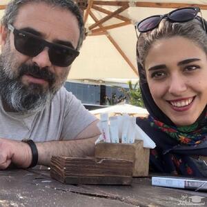 تصویری از حسن معجونی در کنار همسر جوانش هدیه حسینی نژاد