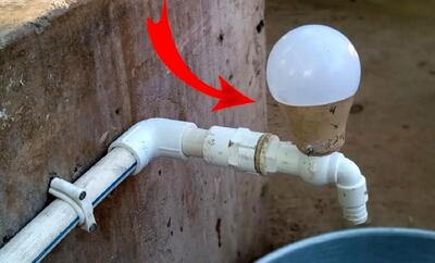 یک تکنیک عالی برای تعمیر شیر آب پلاستیکی با کمک لامپ LED (فیلم)