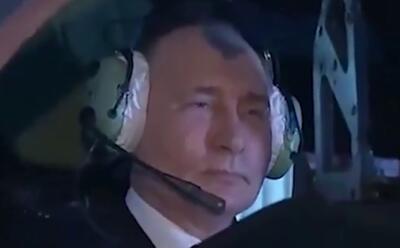 ببینید / پرواز پوتین با شبیه‌ساز جنگنده روسی