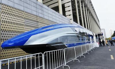 تصویری از سرعت حیرت انگیز قطارها در چین