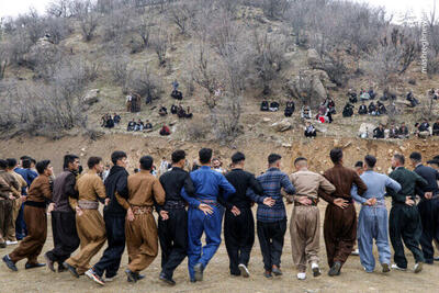 عکس/ جشن نوروز در روستای دوپلوره کردستان