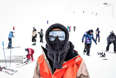 عکس/ مسابقات اسکی اسنوبورد در پیست دیزین