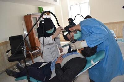 ارائه خدمات رایگان دندانپزشکی به روستابیان شهرستان بهاباد