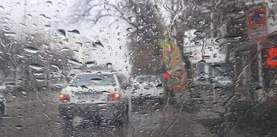 بارش باران در شمال و غرب تهران