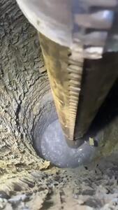 (ویدئو) نمایی دیدنی از به کارگیری تکنولوژی جدید برای حفر چاه
