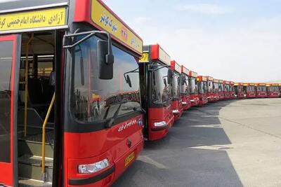 استفاده از توان حداکثری اتوبوسرانی تهران در ایام پایانی سال