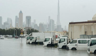 بارندگی شدید و سیلاب در امارات و عربستان