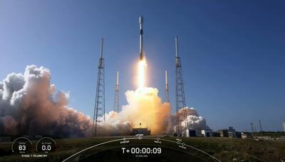 اسپیس‌ایکس ۴۶ ماهواره استارلینک به فضا پرتاب کرد
