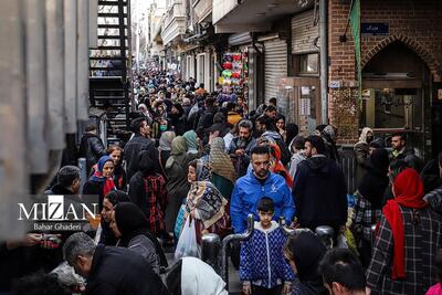 (تصاویر) شلوغی بازار بزرگ تهران در آستانه سال نو