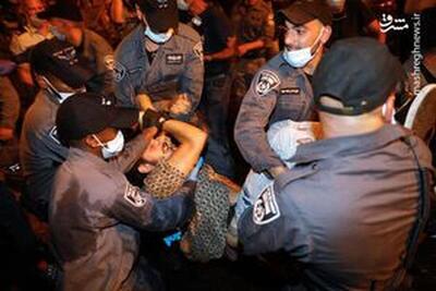 حمله پلیس صهیونیستی به معترضان ضد نتانیاهو