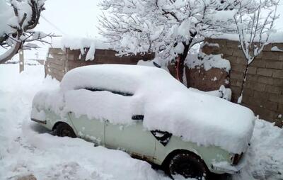 بارش سنگین برف در زنجان+ عکس
