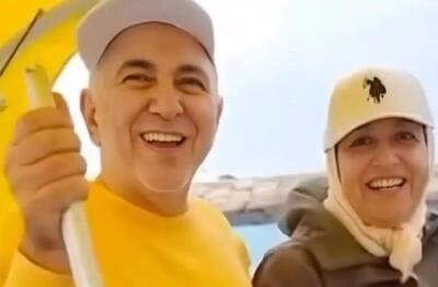 ماهیگیری محمد جواد ظریف و همسرش در آب های جزیره کیش+فیلم