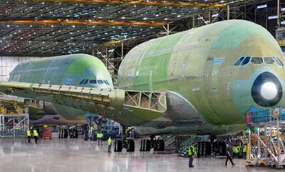 چطور ایرباس A۳۸۰ گران‌ترین هواپیمای مسافری جهان در کارخانه تولید می‌شود (فیلم)