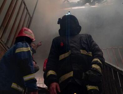 آتش سوزی مهیب در پاساژ حیدری زاهدان / اطفا کامل آتش (+عکس)