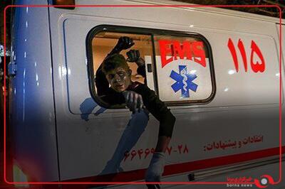 اصابت نارنجک به ۲ آمبولانس اورژانسِ تهران