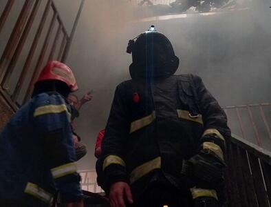 آتش سوزی مهیب در پاساژ حیدری زاهدان
