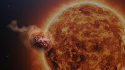امروز در فضا: دانشمندان موفق به رصد تبخیر جو یک سیاره فراخورشیدی شدند