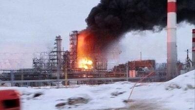 حمله بزرگ اوکراین به تاسیسات نفتی روسیه