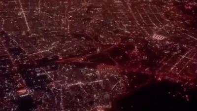 ویدیو / چهارشنبه‌سوری دیشب تهران از داخل هواپیما