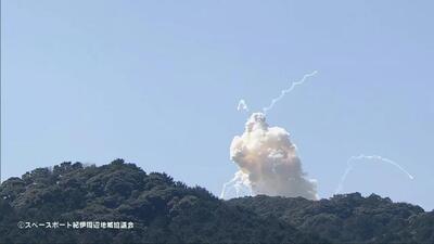 (ویدئو) موشک ماهواره‌بر ژاپنی پس از پرتاب منفجر شد