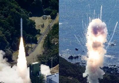 موشک ماهواره‌بر ژاپنی لحظاتی پس از پرتاب منفجر شد