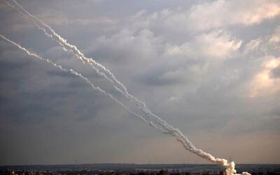 حمله سنگین موشکی مقاومت فلسطین به شهرکهای اطراف غزه