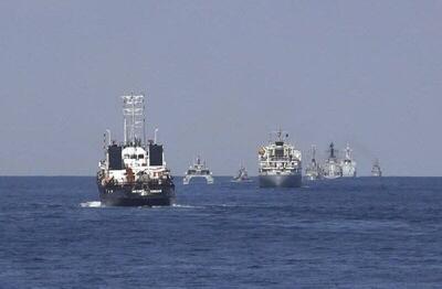 نمایش قدرت رزمی ایران، روسیه و چین در رزمایش کمربند امنیت دریایی