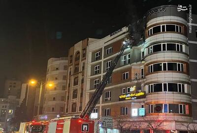 فیلم/ آتش سوزی یک واحد مسکونی در خیابان شهید اندرزگو تهران‌