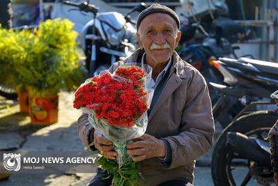 (تصاویر) حال و هوای نوروز در بازار گل محلاتی